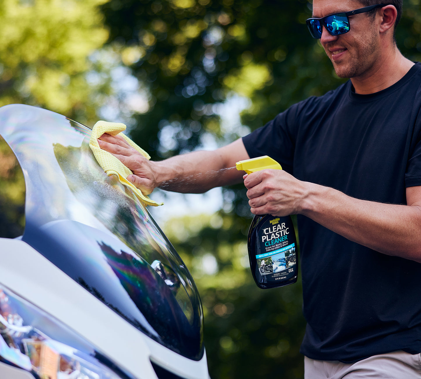 
                  
                    Invisible Glass Clear Plastic Cleaner for Boats, Bikes, and Side-by-sides
                  
                